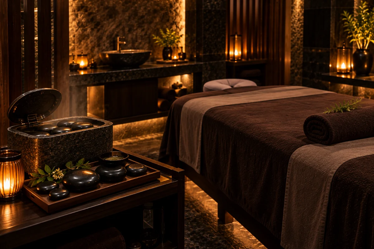 Phòng massage đá nóng – Thạch An